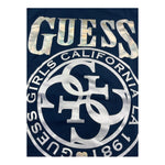 Guess T-Shirt Girocollo Tinta Unita con Stsmpa per Bambina J5RI20K6YW4 BLU GUESS 