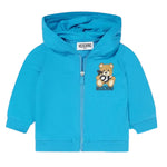 Moschino Felpa con Zip E Cappuccio Tinta Unita per Bambino HUF093 TIFFANY MOSCHINO 