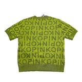 Pinko T-Shirt Girocollo Tinta Unita con Logo per Bambina KFMA006 VERDE PINKO 