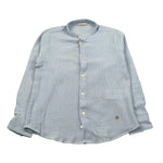 Manuel Ritz Camicia Manica Lunga tinta unita Collo Coreano Azzurro per Neonato MR3101X AZZURRO MANUEL RITZ 
