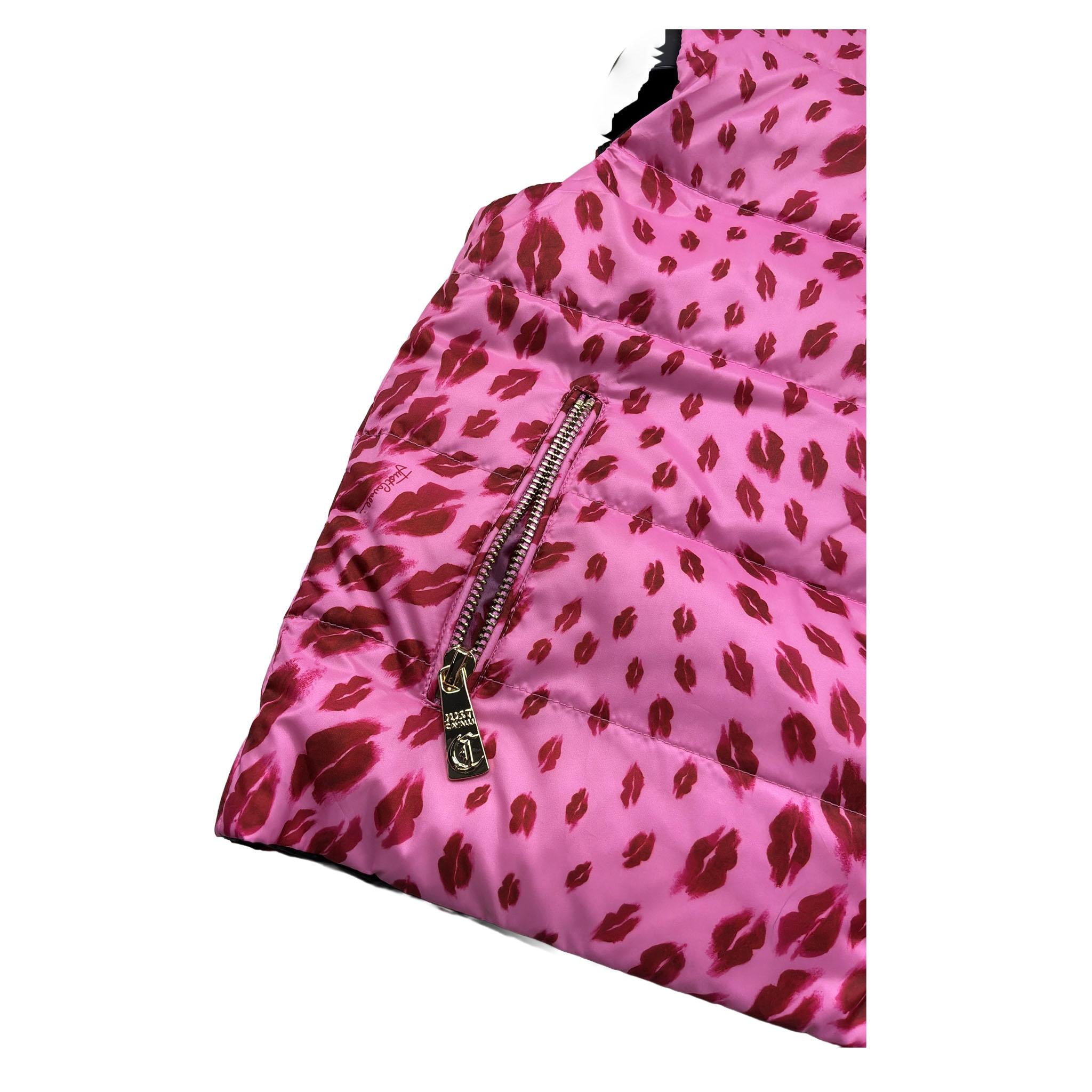 Just Cavalli Smanicato Tinta Unita con Stampe Cuori per Bambina JGP26191PI ROSA JUST CAVALLI 