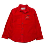 SAINT BARTH camicia tinta unita con stampa Rosso per Bambino SEEF003 ROSSO SAINT BARTH 