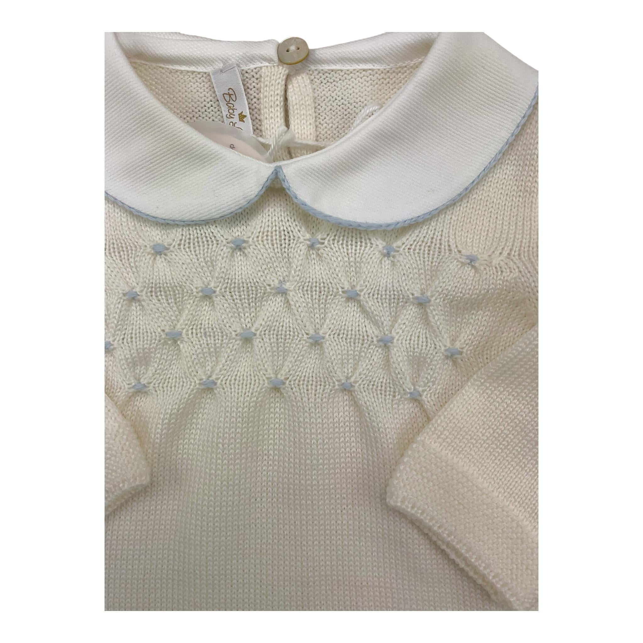 BABY LORD tutina tinta unita con colletto Panna per Neonata 300 PANNA BABY LORD 