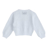 Iceberg Cardigan Tinta Unita Traforato per Bambina MGICE5152B BIANCO ICEBERG 