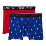 Ralph Lauren Set 2 Boxer Tinta Unita per Bambino 9P5016 ROSSO RALPH LAUREN 