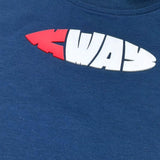 K-Way T-Shirt Girocollo Tinta Unita con Stampa per Bambino K1161XW BLU K-WAY 