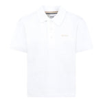 Boss Polo Mezza Manica Tinta Unita con Logo per Bambino J52017X BIANCO BOSS 