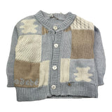 LE BEBE' cardigan tinta unita con ricami in contrasto Azzurro per Neonato LBB5054 AZZURRO LE BEBE' 