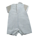 La Stupenderia Pagliaccetto Tricolore con Fantasia A Righe per Neonato TBPG59 BEIGE LA STUPENDERIA 