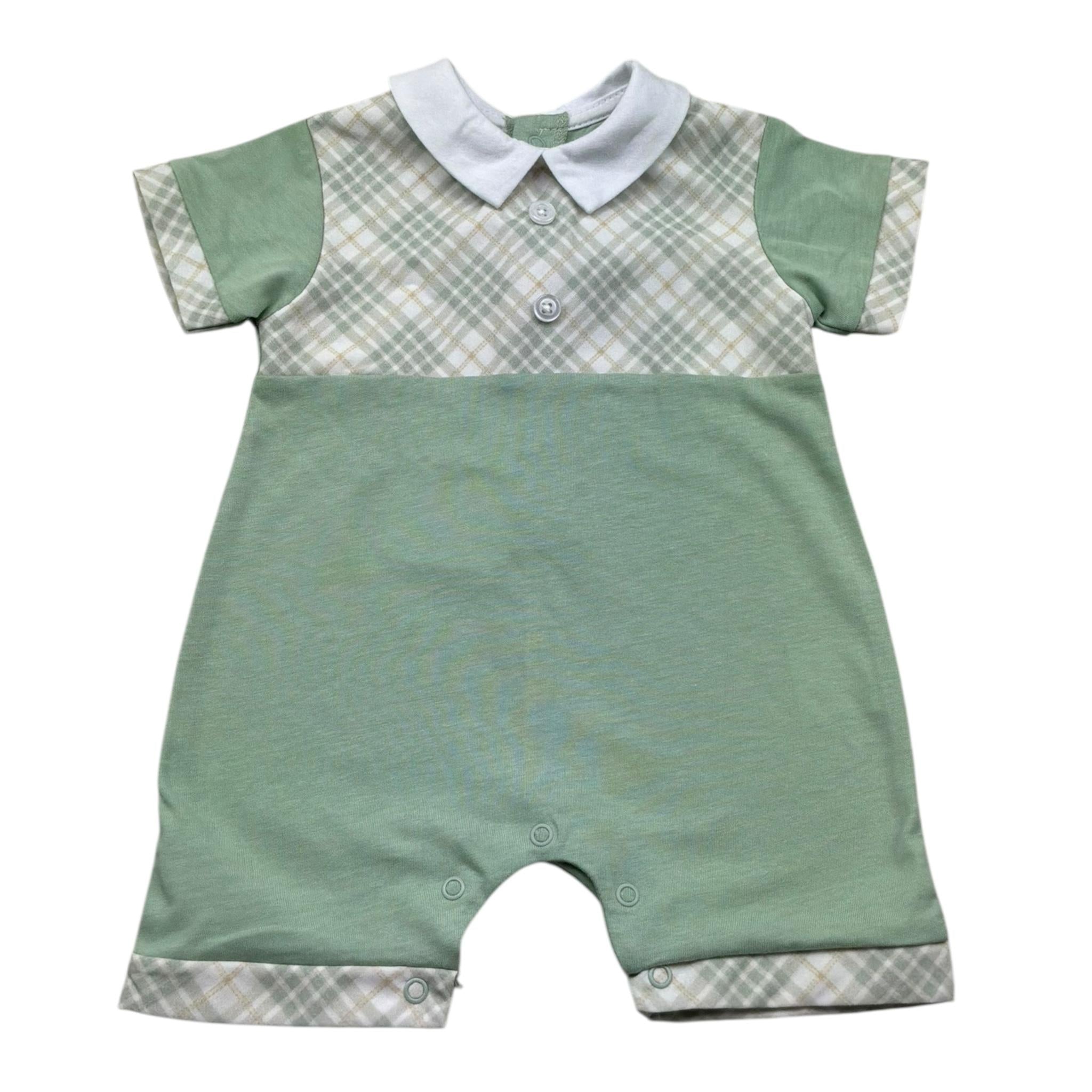 Isabel & Martinez Pagliaccetto Mezza Manica Tinta Unita per Neonato IM25N473 VERDE ISABEL & MARTINEZ 