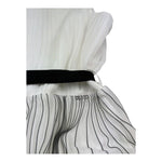 Liu Jo Abito Tinta Unita con Cintura E Fantasia A Righe per Bambina GA5070X BIANCO LIU JO 