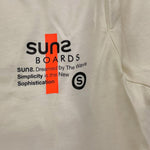 SUNS  shirt girocollo tinta unita con stampa Panna per Bambino TSS5302U PANNA SUNS 