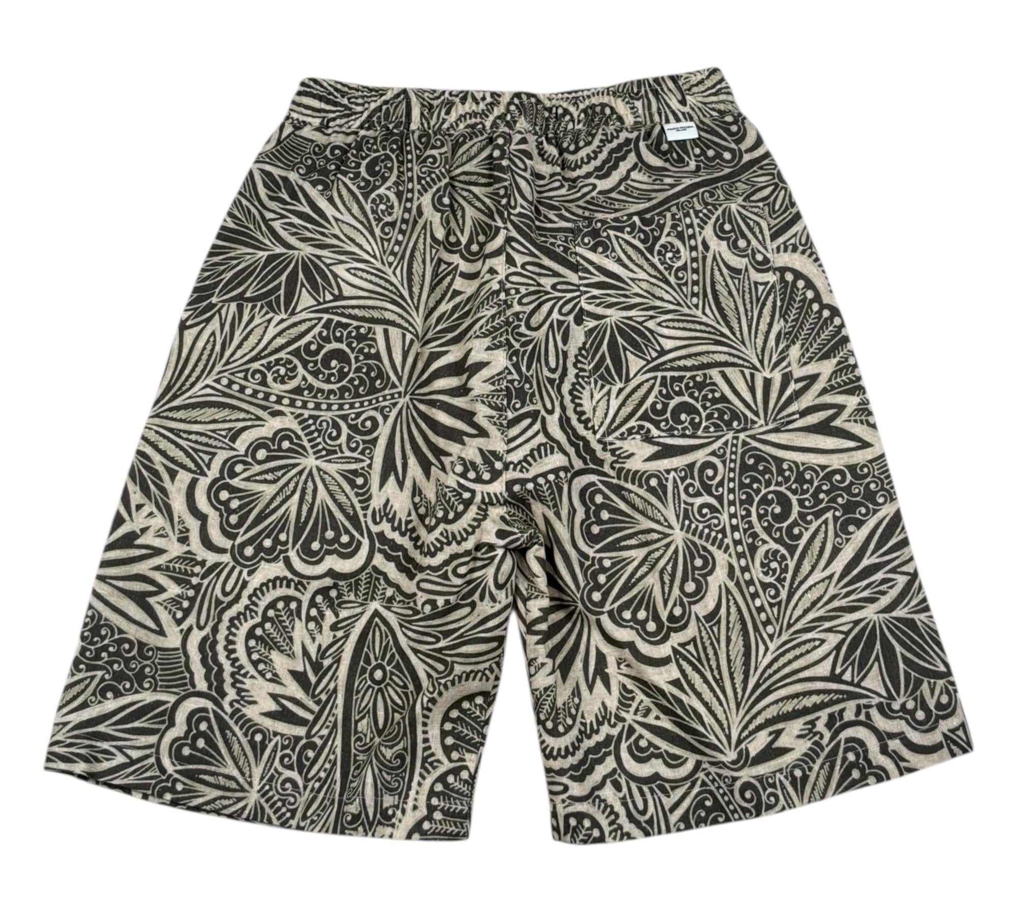 Paolo Pecora Bermuda Tinta Unita Stampa Fantasia per Bambino PP4295 BEIGE PAOLO PECORA 