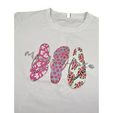 Manila Grace T-Shirt Girocollo Tinta Unita con Stampa per Bambina MG2661 BIANCO MANILA GRACE 