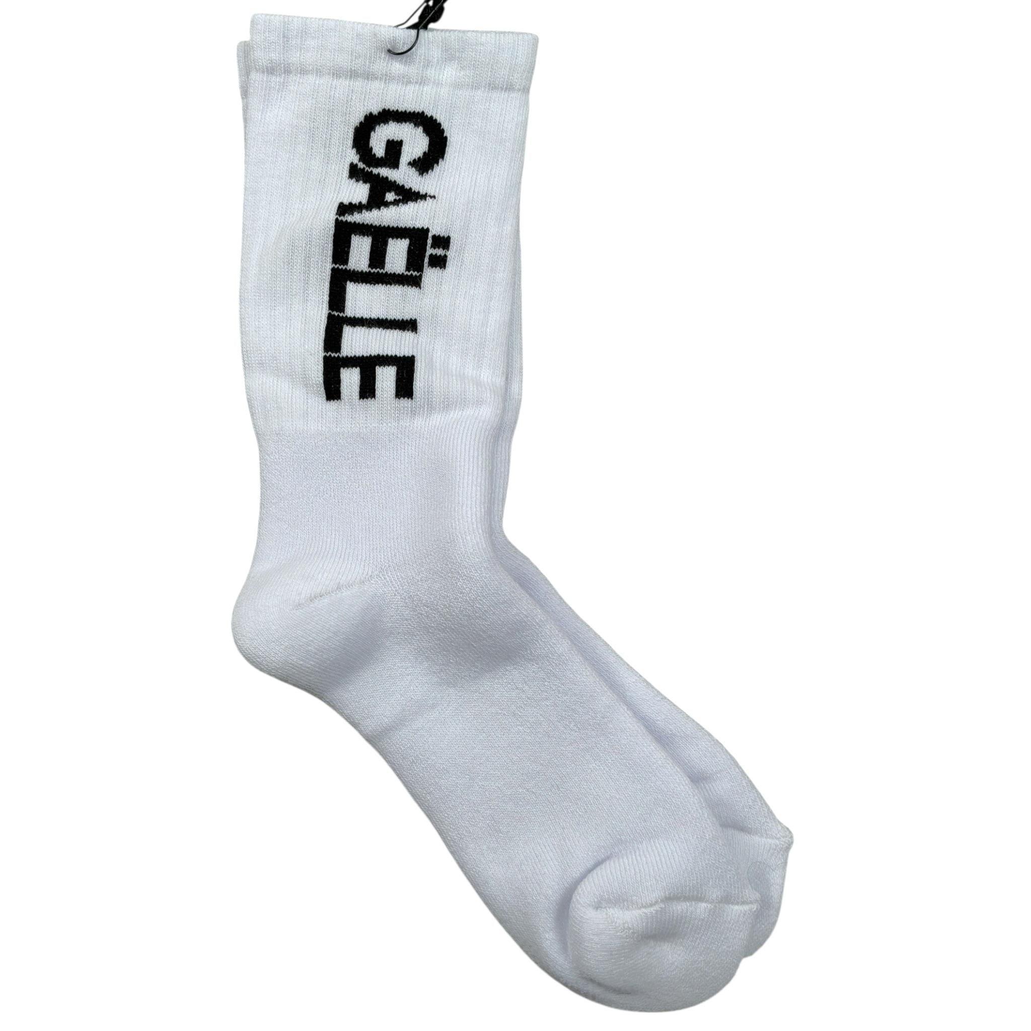 Gaelle Calzini tinta unita con Logo Bianco per Bambina 2746AS00537 BIANCO GAELLE 