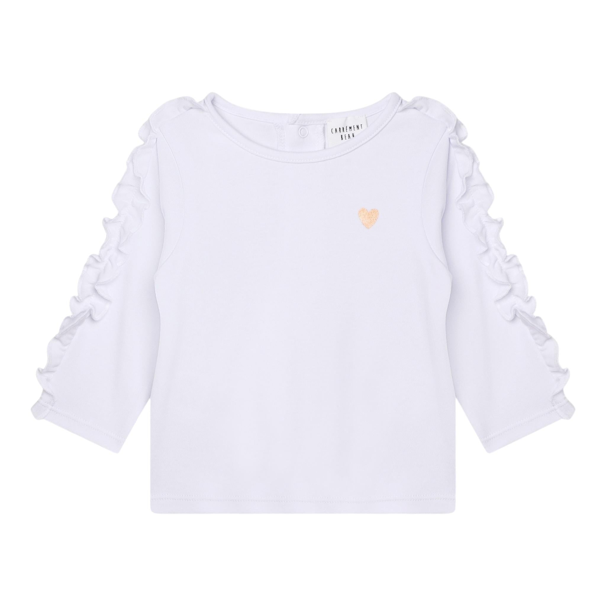 CARRE'MENT BEAU shirt girocollo tinta unita Bianco per Bambina Y05305 BIANCO CARRE'MENT BEAU 