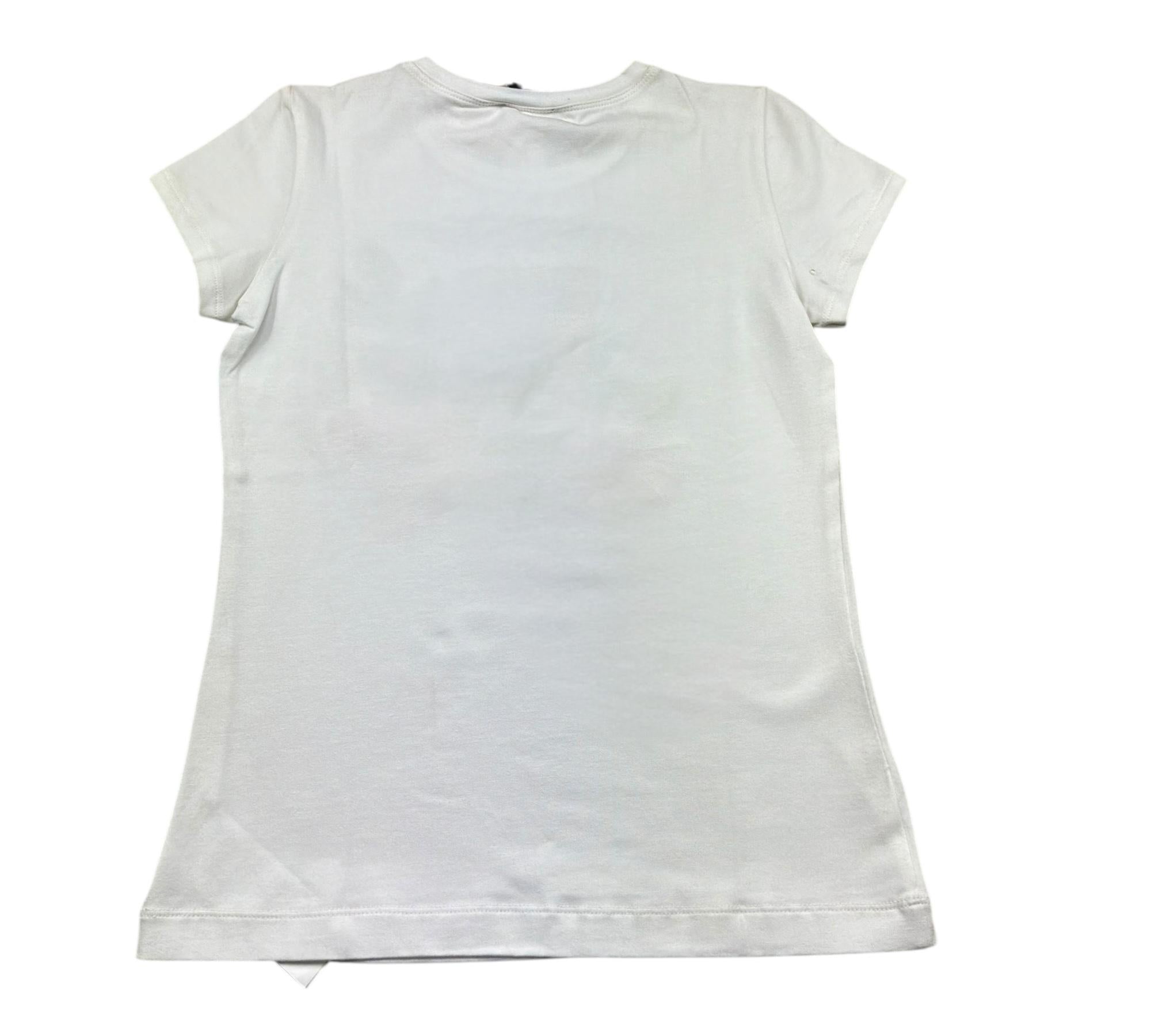 Monnalisa T.Shirt Girocollo Tinta Unita Co Stampa Spongbob per Bambina 665600S5 BIANCO MONNALISA 