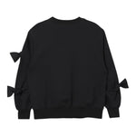 Elisabetta Franchi Felpa Chiusa Girocollo Tinta Unita con Applicazioni per Bambina EFFE136 NERO ELISABETTA FRANCHI 