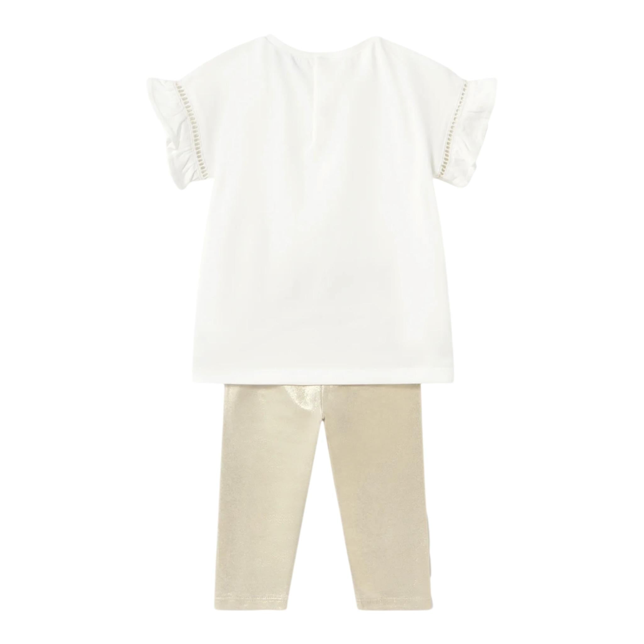 Mayoral Completo 2 Pezzi T-Shirt-Leggins per Bambina 173486J BIANCO MAYORAL 