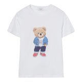 Jeckerson T-Shirt Girocollo Tinta Unita con Stampa per Bambino 520TJMBS25 BIANCO JECKERSON 