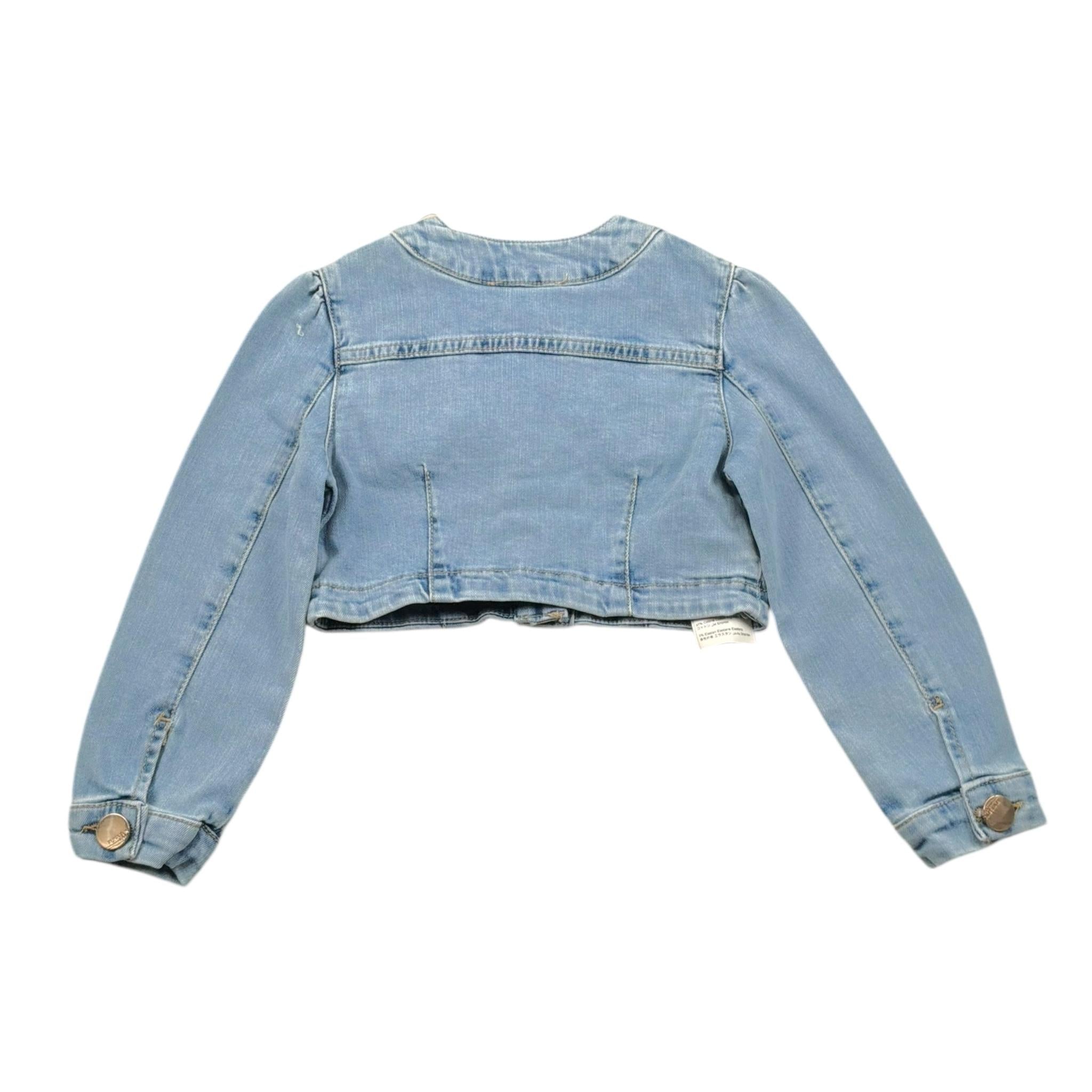 Fun & Fun Giubbino In Denim Modello Crop per Bambina FNCBJK16530J BLU FUN & FUN 