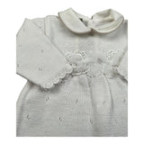 Marlu' Tutina Manica Lunga Tinta Unita per Neonata EP1210 PANNA MARLU' 