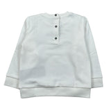 Balmain Felpa Chiusa Girocollo tinta unita con Logo Bianco per Neonato V4560NX BIANCO BALMAIN 