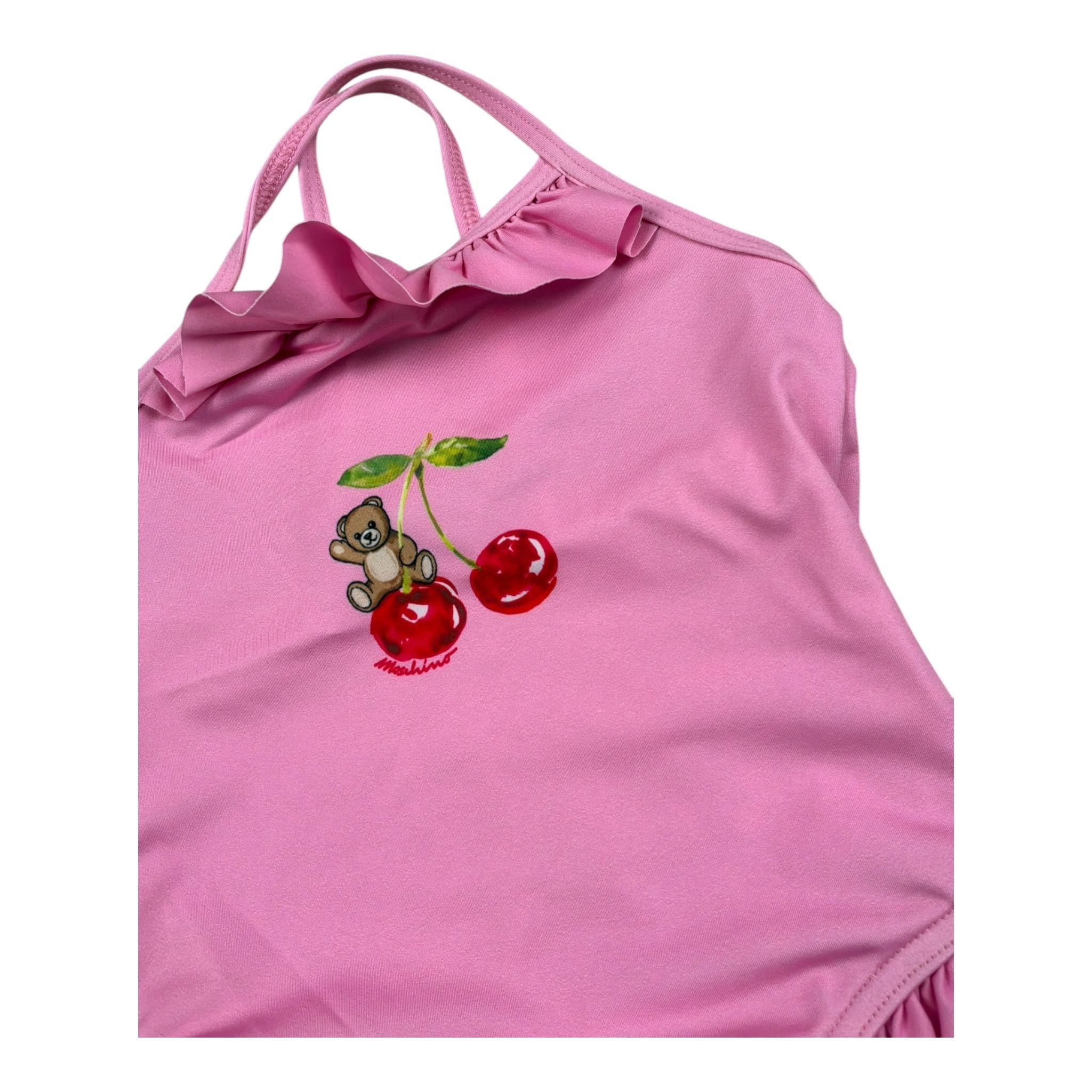 Moschino Costume Intero Tinta Unita con Stampa per Neonata MBL00G ROSA MOSCHINO 