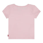 LEVI'S t-shirt tinta unita girocollo con logo Rosa per Bambina 3EK825 ROSA LEVI'S 
