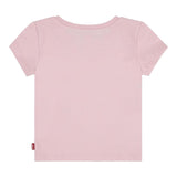 LEVI'S t-shirt tinta unita girocollo con logo Rosa per Bambina 3EK825 ROSA LEVI'S 