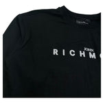 John Richmond Shirt Girocollo Tinta Unita con Logo per Bambino RGP26009TS NERO JOHN RICHMOND 
