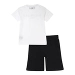 John Richmond Completo 2 Pezzi T-Shirt-Bermuda Bicolore per Bambino RBP25008CJX BIANCO/NERO JOHN RICHMOND 