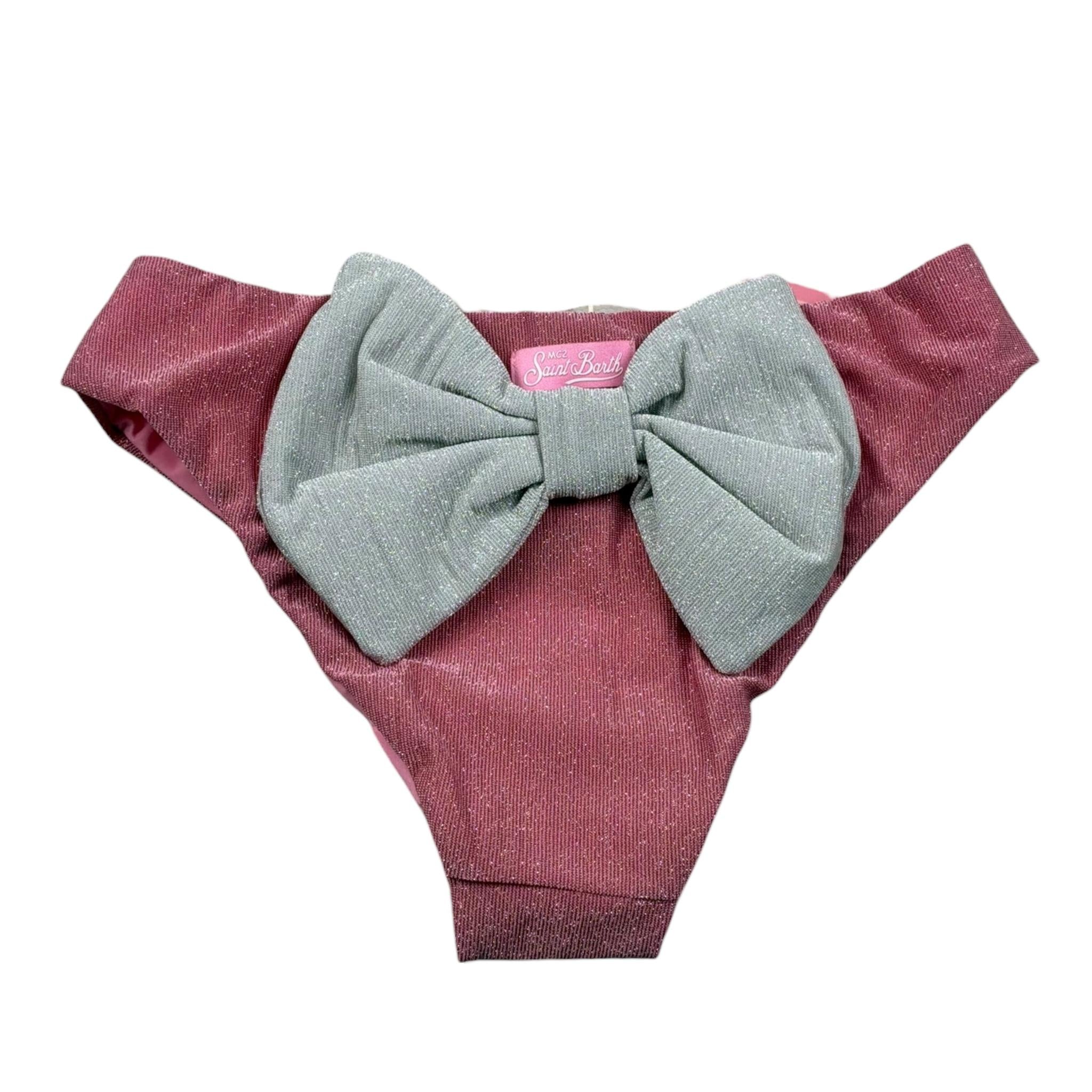 Saint Barth Costume Mutandina Glitterata per Bambina MAD000101 ROSA SAINT BARTH 