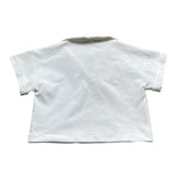 Trussardi Polo Modello Crop Tinta Unita per Bambina TGP26051PO BIANCO TRUSSARDI 