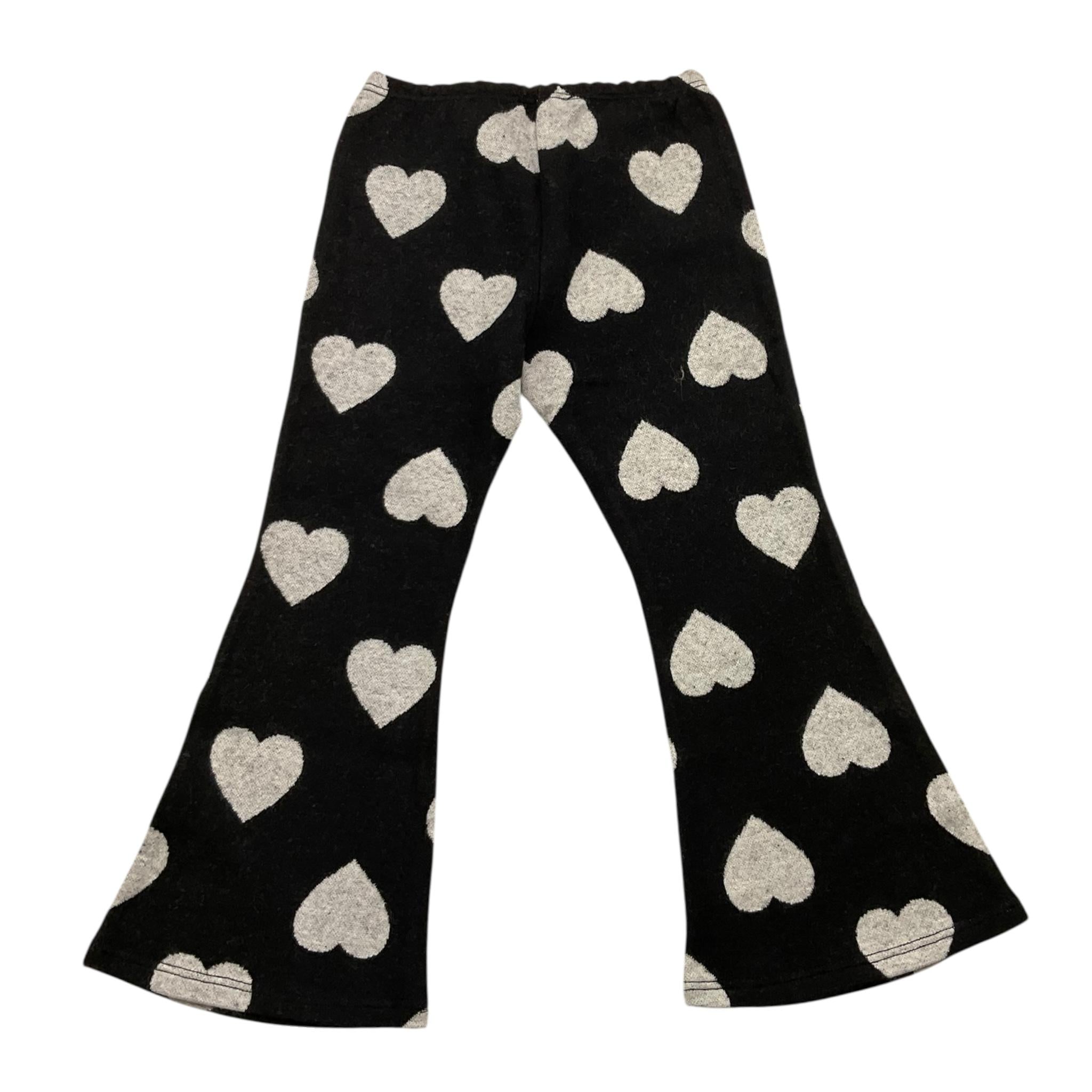MAGIL pantalone tinta unita modello zampa fantasia cuori Nero per Bambina GN25165 NERO MAGIL 