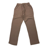 Lalalu‘ Einfarbige Hose mit elastischer Taille in Braun für Jungen