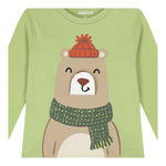 MAYORAL shirt girocollo tinta unita con stampa in contrasto Verde per Neonato 2035 VERDE MAYORAL 