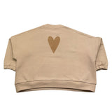 completo 2 pezzi felpa-pantalone tinta unita ZW4A30 BEIGE CAFFE' D'ORZO 