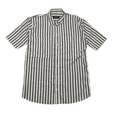 Numbers Camicia Mezza Manica Fantasia A Righe Bianco/Grigio Per Bambino