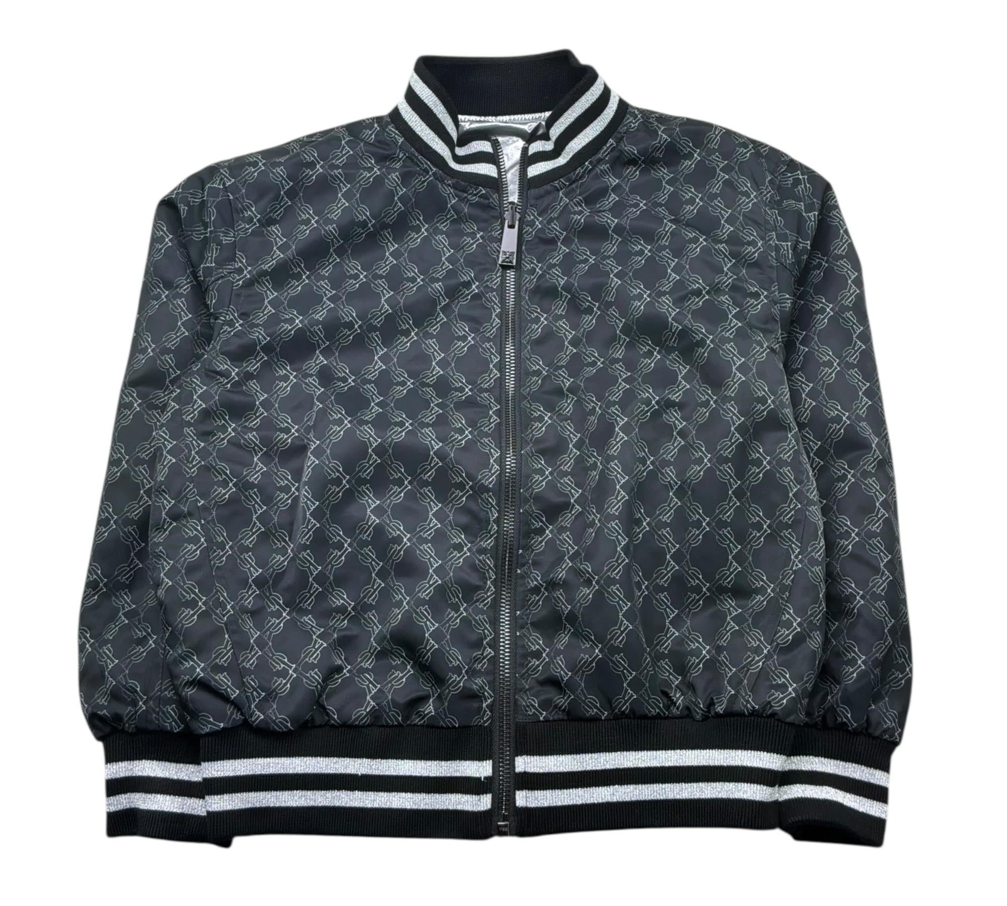 John Richmond Giubbino Reversibile con Zip Bicolore per Bambina RGP26037GB NERO/ARGENTO JOHN RICHMOND 