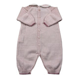 Marlu' Tutina Manica Lunga Tinta Unita con Ricami per Neonata EB2410 ROSA MARLU' 