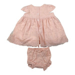 Valentina Bebes Abito Set con Coulotte Tinta Unita per Neonata LOVE11 ROSA VALENTINA BEBES 