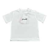 Cesare Paciotti T-Shirt Girocollo Tinta Unita con Stampa per Bambino TSP5113BX BIANCO CESARE PACIOTTI 