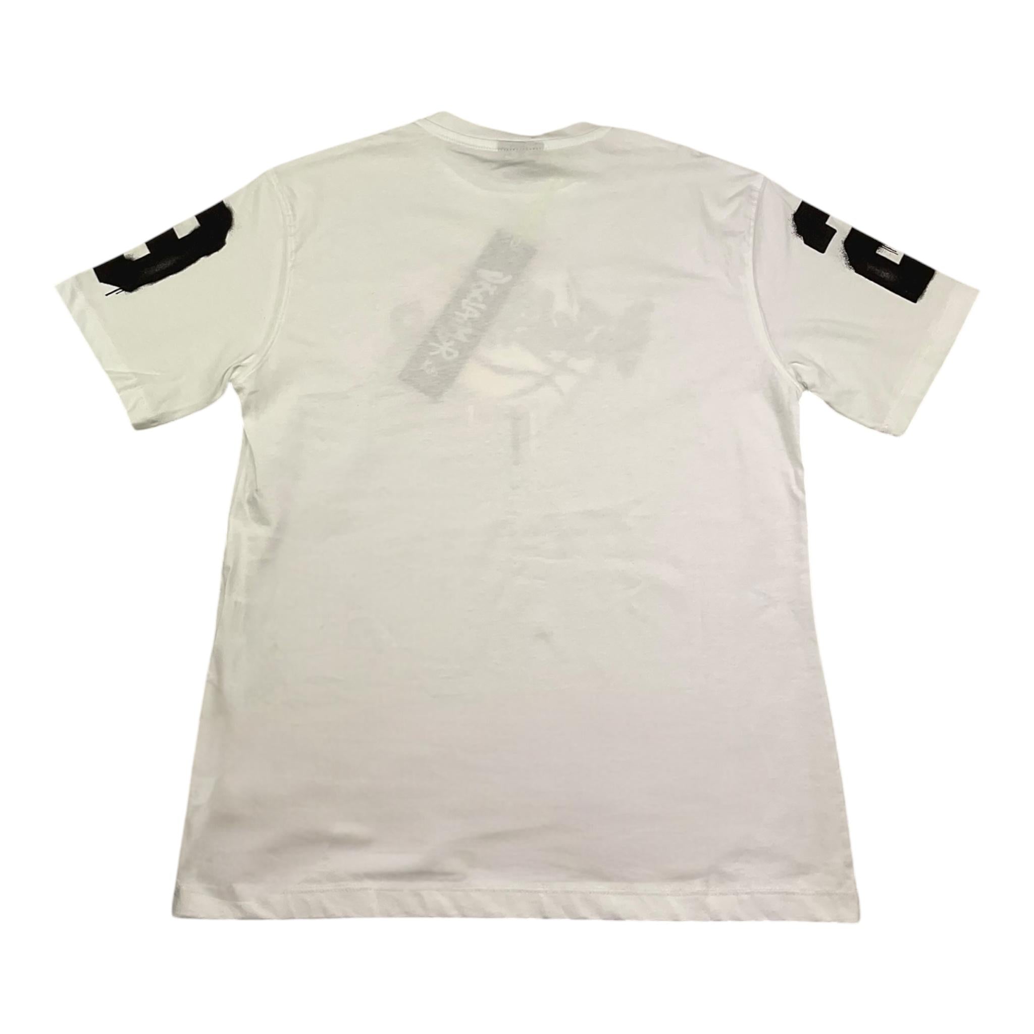 Disclaimer T-Shirt Girocollo Tinta Unita con Stampe per Bambino 25EDK58446 BIANCO DISCLAIMER 
