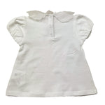 U+È T-Shirt Tinta Unita con Colletto per Bambina UE1773 BIANCO U+è 