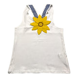 Piccola Ludo Completo 2 Pezzi Canotta-Short Bianco Per Bambina
