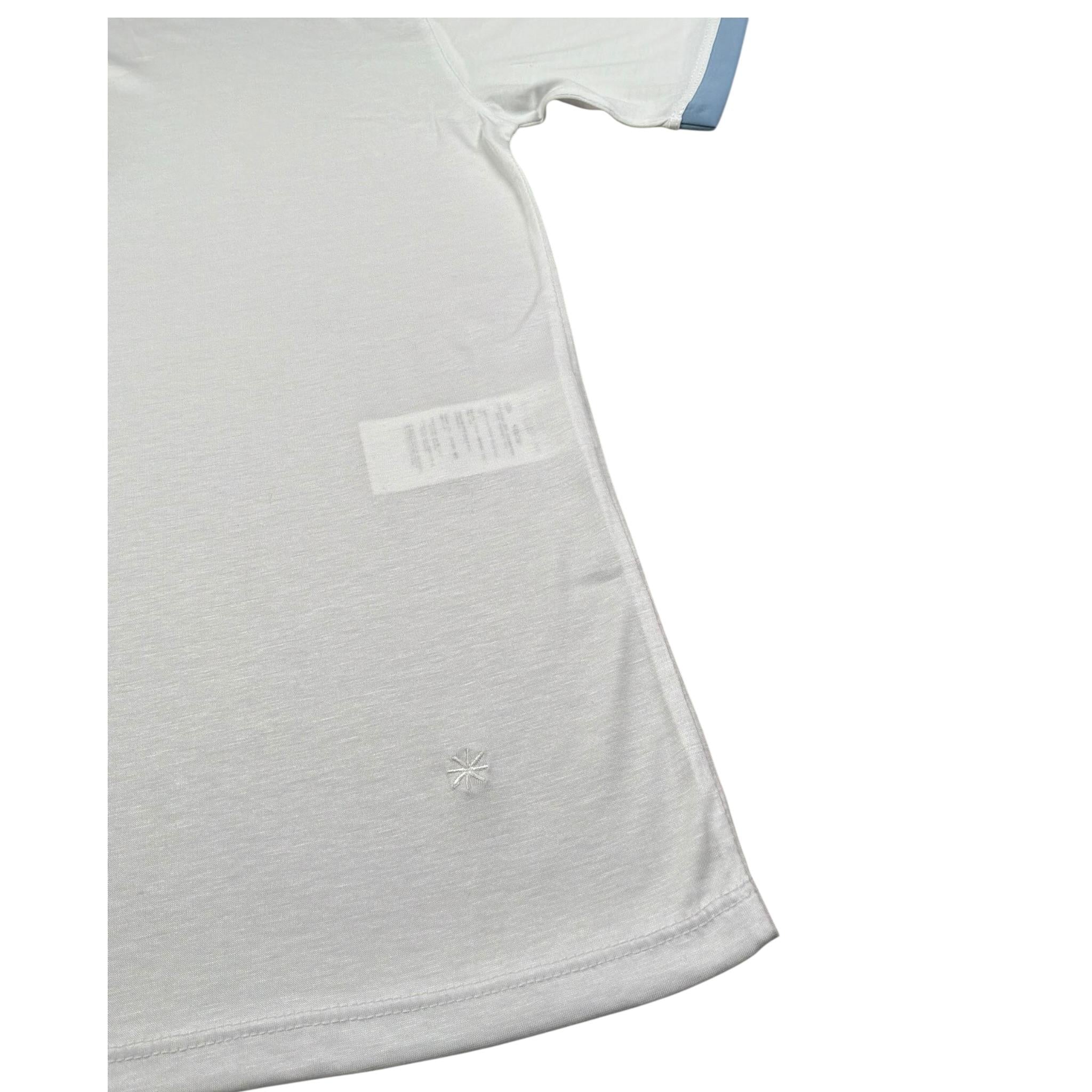 Manuel Ritz T-Shirt Girocollo Tinta Unita per Bambino MR2895XX BIANCO/AZZURRO MANUEL RITZ 