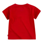 Levi'S T-Shirt Girocollo Tinta Unita con Logo per Bambino 6E8157JXX ROSSO LEVI'S 