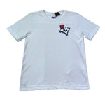 K-Way T-Shirt Girocollo Tinta Unita con Stampa per Bambino K4146DW BIANCO K-WAY 