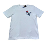 K-Way T-Shirt Girocollo Tinta Unita con Stampa per Bambino K4146DW BIANCO K-WAY 